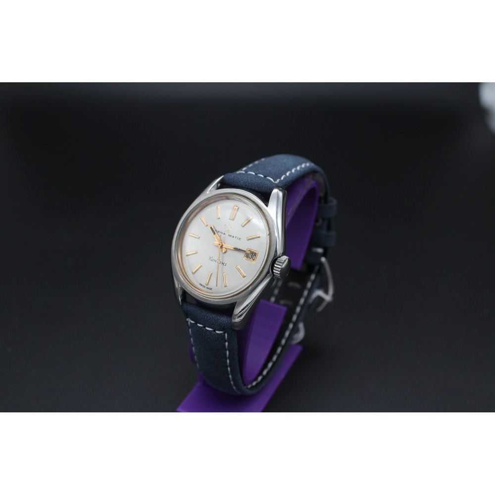 Vintage 37mm Eterna-Matic KonTiki Date Automatic Swiss Watch Serviced Running